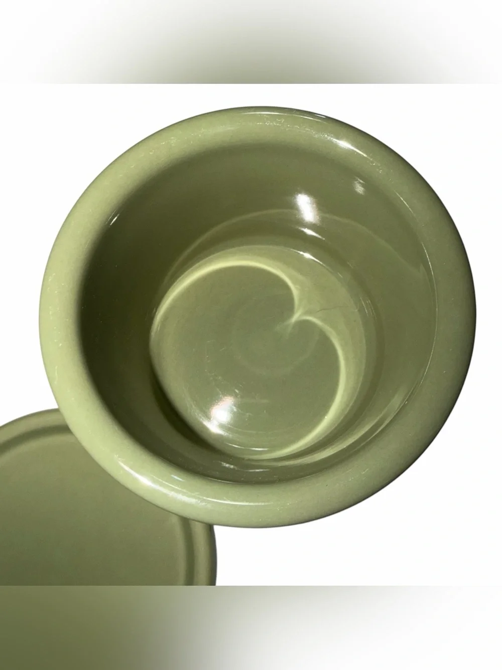 Longaberger Sage Crock with Lid
